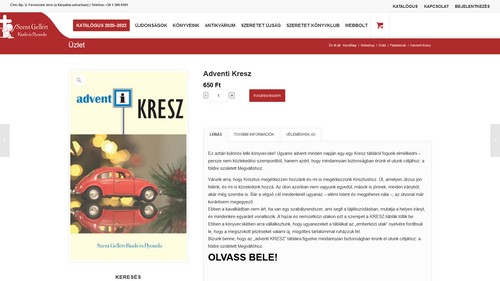 a Szent Gellért Kiadó honlapja